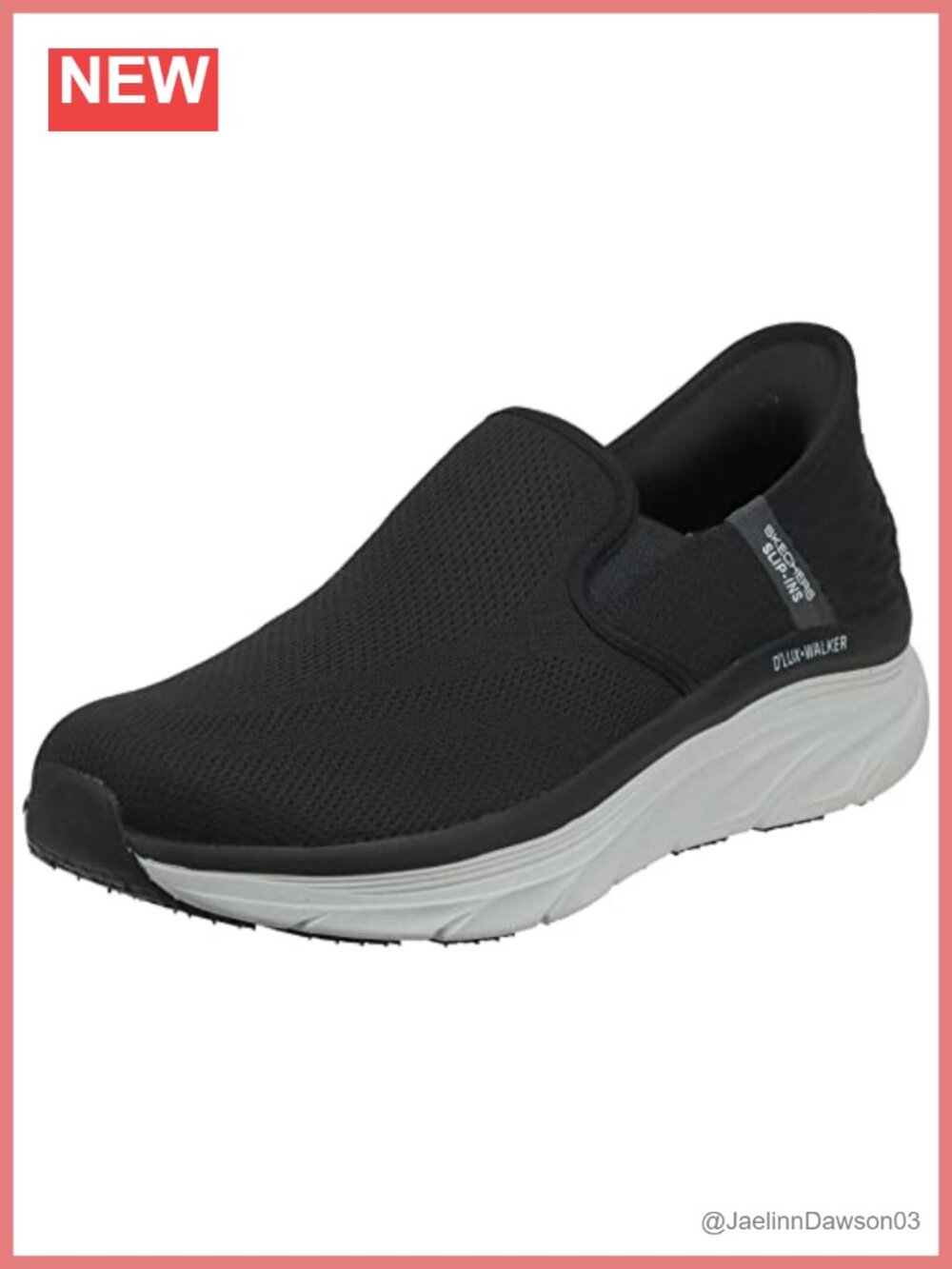 Skechers D'lux Walker Slip-in Athletic Shoes Air-Cooled Memory Foam